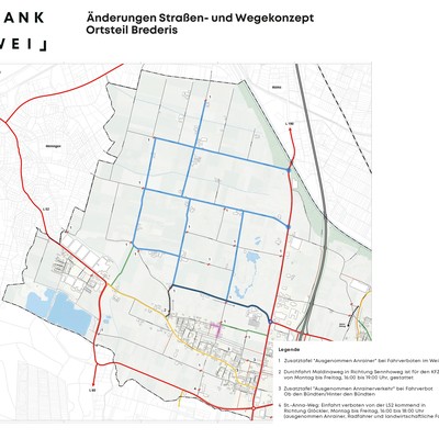 Anpassung des Straßen- und Wegekonzepts in Brederis