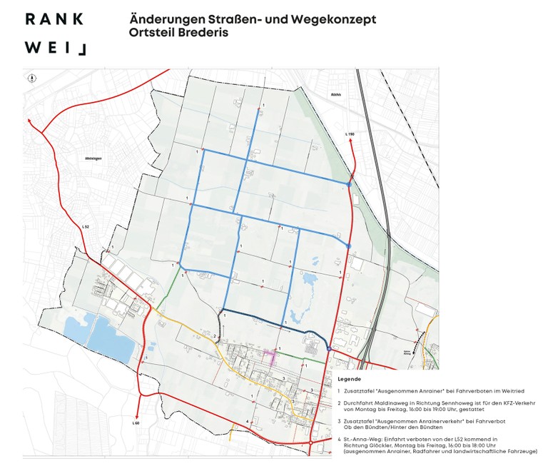 Planansicht von Brederis (© Marktgemeinde Rankweil)