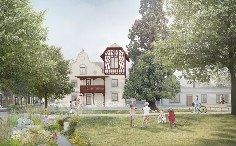 Visualisierung des Parks bei der Häusle-Villa (© Peter Vogt)