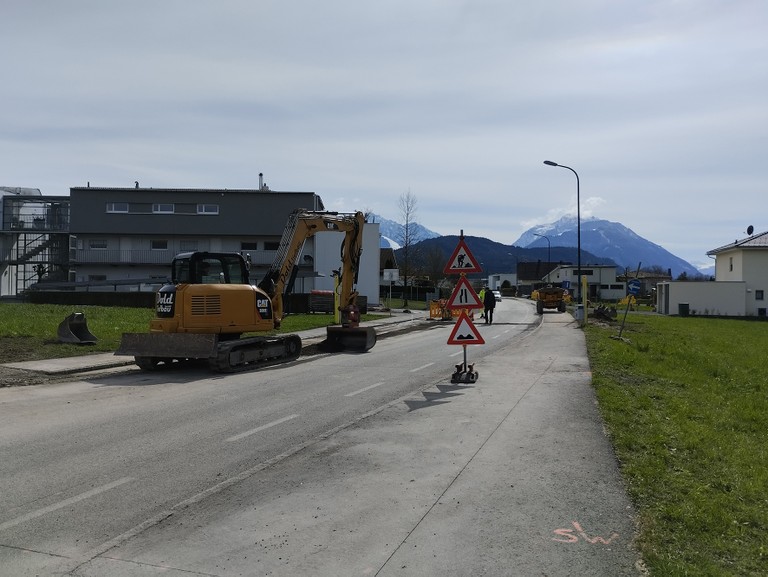 Die zweite Bauetappe an der Montfortstraße beginnt am Dienstag, 11. April 2023 © Marktgemeinde Rankweil