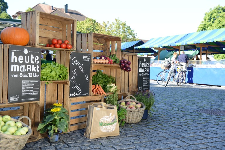 Eine große Auswahl an frischen Produkten findet sich am Rankler Wochenmarkt ©Alexander Ess