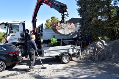 Rankweil füllte Sandkästen Rankweil füllte Sandkästen
