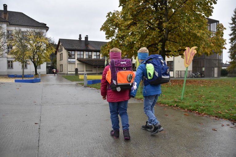Kinder auf dem Schulweg © Marktgemeinde Rankweil