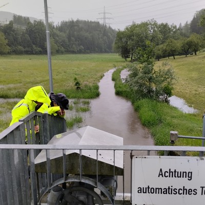 Starkregen verlief  in Rankweil glimpflich