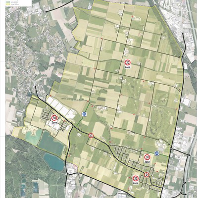Straßen- und Wegekonzept: Brederis auf einen Blick