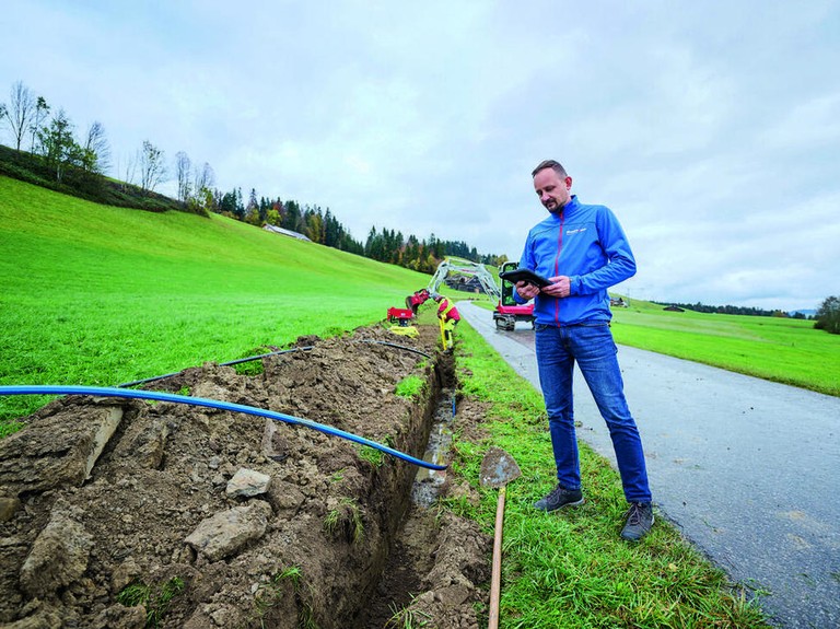 Grabungsarbeiten der illwerke vkw © illwerke vkw AG