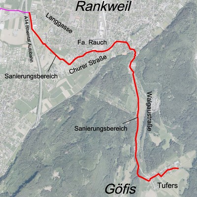 Verkehrsbehinderungen Churer Straße/Walgaustraße