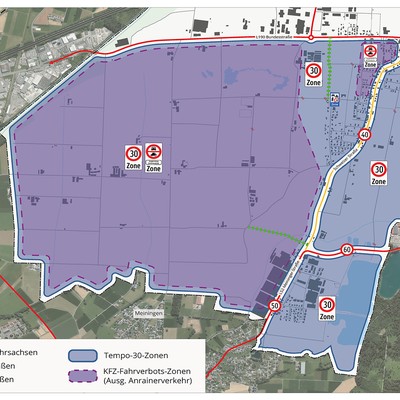 Weitere Anpassung des Straßen- und Wegekonzepts in Brederis