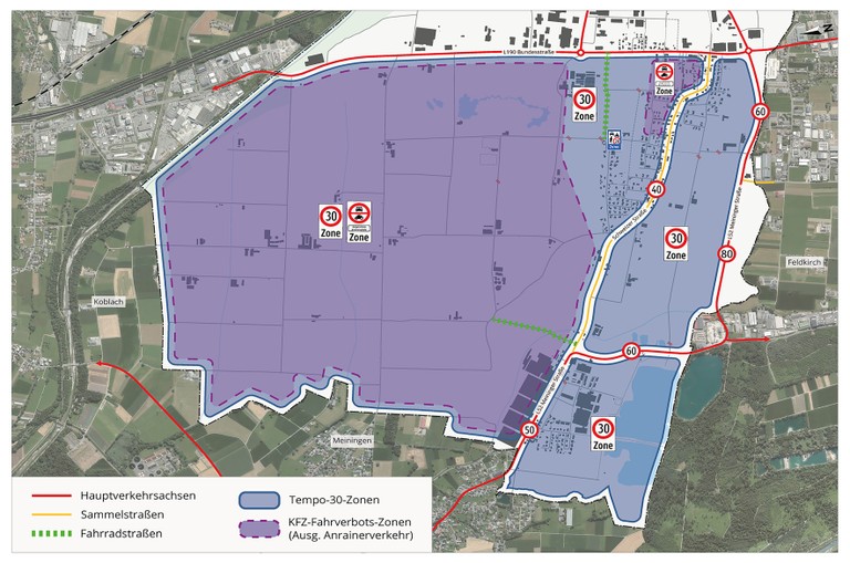 Planansicht des Rankweiler Ortsteils Brederis (© Marktgemeinde Rankweil)