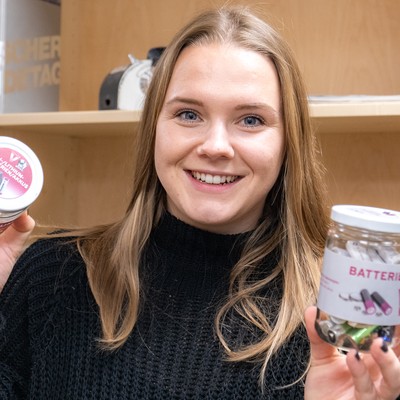 Aufkleber für Batterien-Sammelgläser