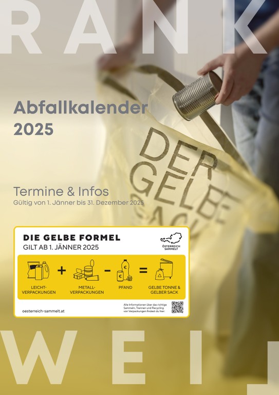 Abfallkalender 2025 © Marktgemeinde Rankweil