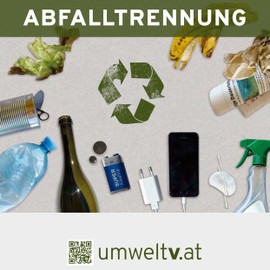 Abfalltrennung - Broschüren und Plakate