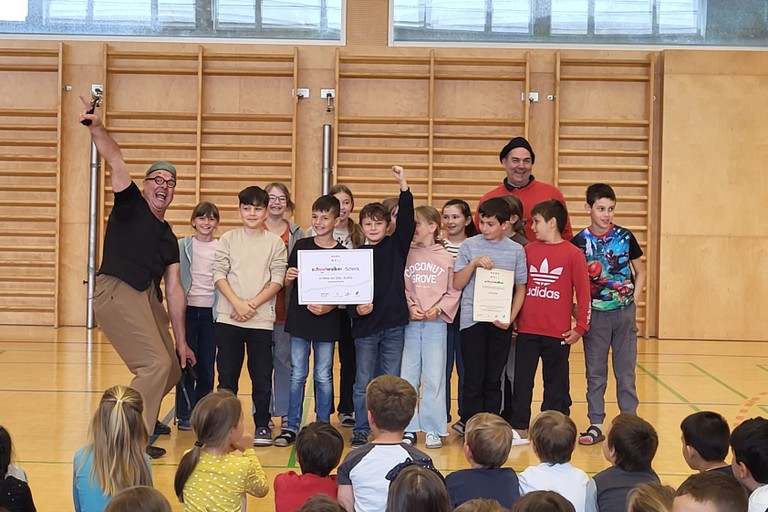 Erfolgreicher Abschluss der „schoolwalker“-Aktion © Marktgemeinde Rankweil
