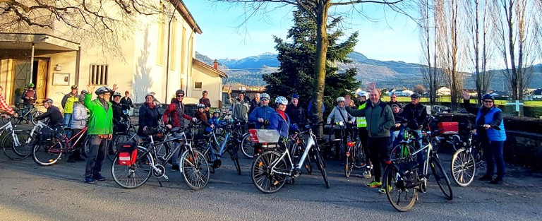 Die Neujahrsradler*innen © Angelika Frick