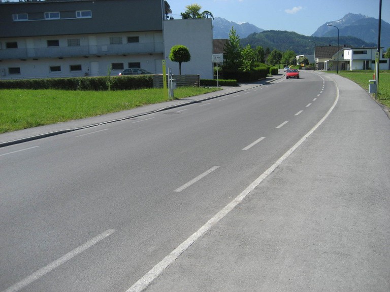 Die  Montfortstraße in Rankweil © MG  Rankweil