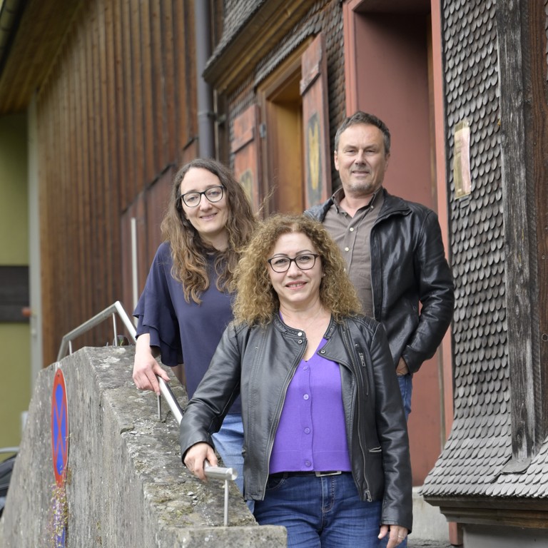 Gemeinwesenstelle MITANAND: Katharina Parziani, Taliye Hämmerle und Michael Müller (v.l.n.r.) © Bernd Oswald