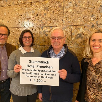 Scheckübergabe zu Gunsten "Rankler für Rankler"
