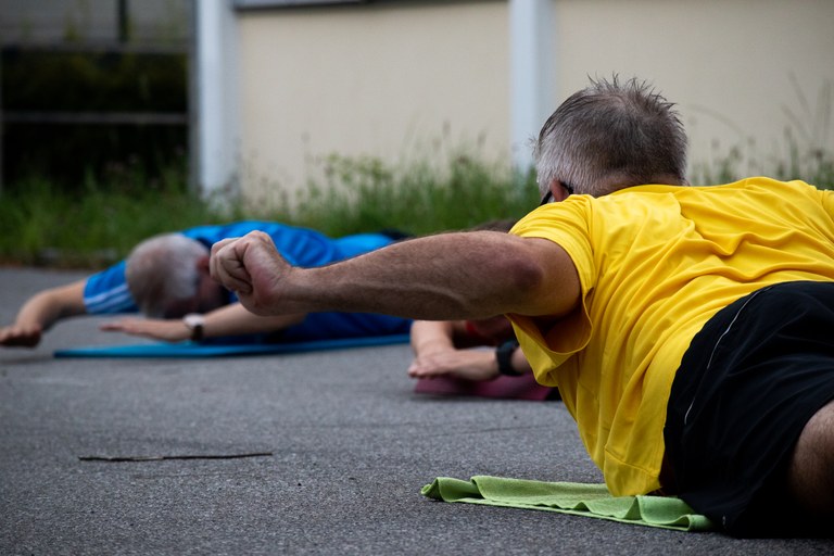 Sportler beim Training in Rankweil © Sarah Wechselberger