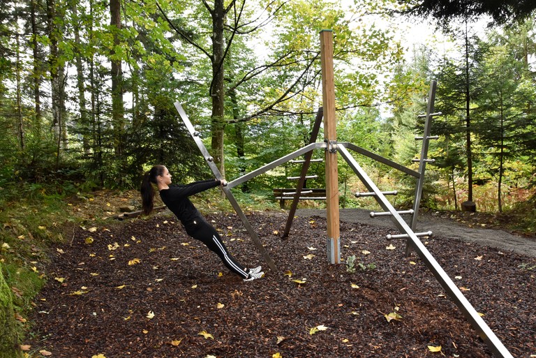 Der Fitnessparcours am Rankweiler Schafplatz wird am Samstag, 15. April, eröffnet. © Marktgemeinde Rankweil/ Bernd Oswald
