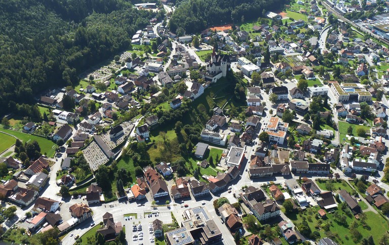 Luftbild Ringstraße © Marktgemeinde Rankweil