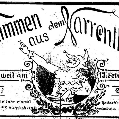 Rankweil in alten Bildern: Faschingszeitungen