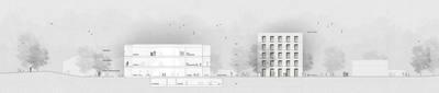 Visualisierung Quartier Merowinger © Innauer Matt Architekten