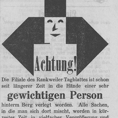 Inserat aus der 5. Brennessel-Ausgabe vom 2. März 1930.jpg