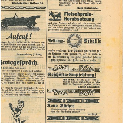 Faschingszeitung © Gemeindearchiv