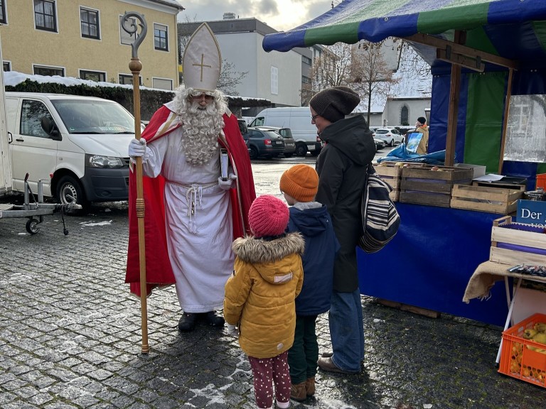 Nikolaus am Wochenmarkt ©Marktgemeinde Rankweil