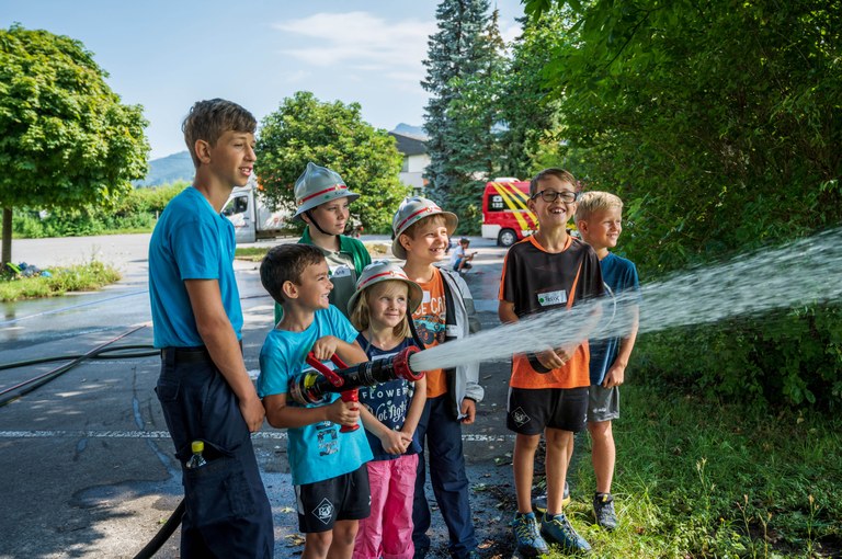 Spannendes Kinderprogramm: ein Tag bei der Feuerwehr © FW Rankweil