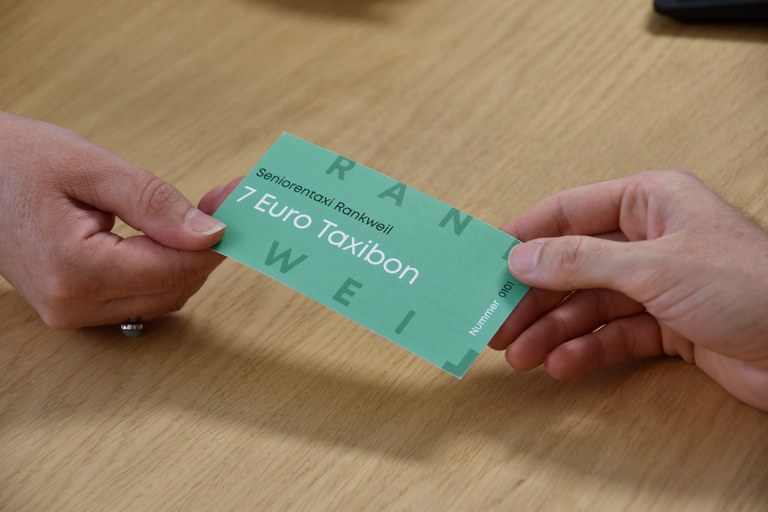 So sehen die neuen Taxibons für Senior*innen aus. © Marktgemeinde Rankweil