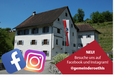Gemeinde Röthis jetzt auch auf Instagram und Facebook Gemeinde Röthis jetzt auch auf Instagram und Facebook