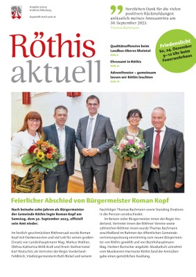 Röthis Aktuell Ausgabe 3/2023 ist online! Röthis Aktuell Ausgabe 3/2023 ist online!