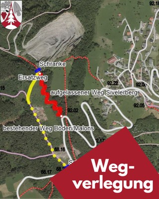 Wegverlegung Sifeler Berg Wegverlegung Sifeler Berg