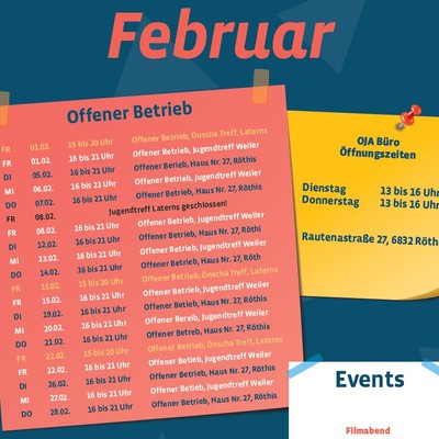 OJA - Monatsprogramm Februar 2019
