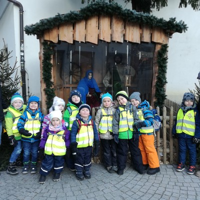 Besuch im Lebkuchenhäuschen