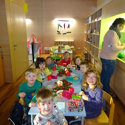 Weihnachtsfeier im Kindergarten