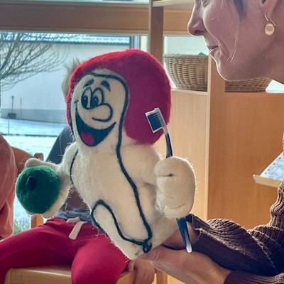 Max Prophylax zu Besuch im Kindergarten
