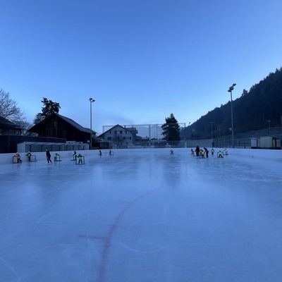 Eislaufen mit den Großgrüpplern