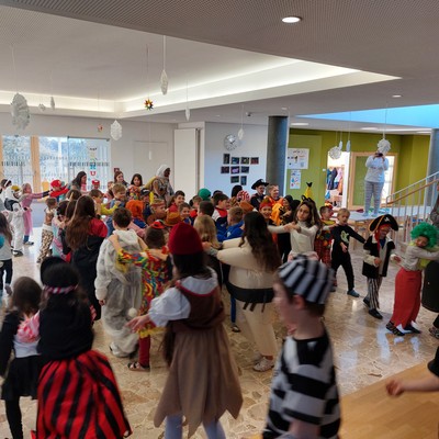 Am Faschingsdienstag an der VS Röthis