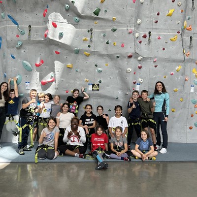 Die 4. Klasse in der Kletterhalle K1 in Dornbirn