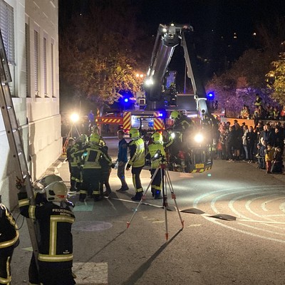Feuerwehrübung an der VS Röthis