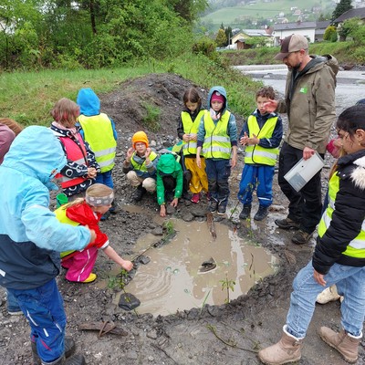 Vielfalterprojekt der 1b am Wasserspielplatz