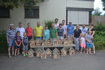 Wir bauten 18 Insektenhotels für Wildbienen am Sa. 25. Juni 2016 um 14:00