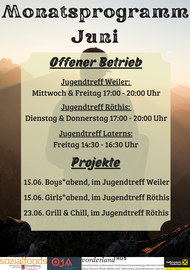 Monatsprogramm Juni