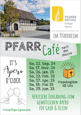 Pfarrcafé - it's Apero o'clock