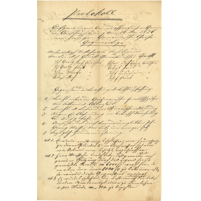 Gemeindeausschussprotokoll vom 16. Mai 1876; Gemeindearchiv Röthis.png