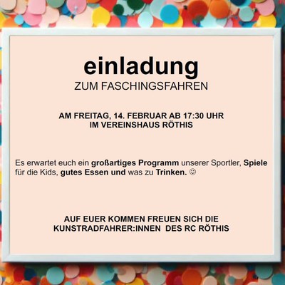 Faschingsfahren des RC Röthis