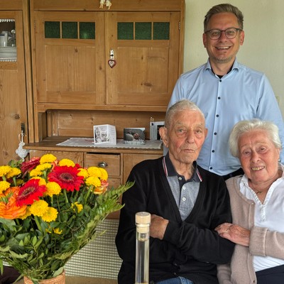 70 Jahre Eheglück – Platinhochzeit von Bruno und Maria Prenn