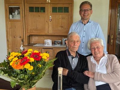 70 Jahre Eheglück – Platinhochzeit von Bruno und Maria Prenn